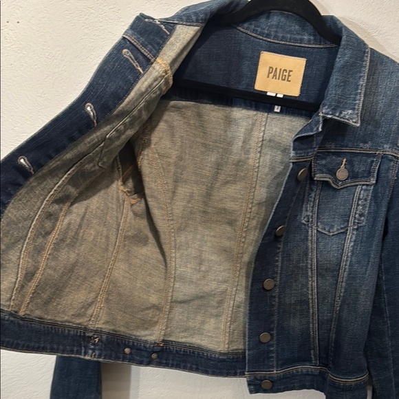Paige Womens Denim Jacket size L - Picture 8 of 11